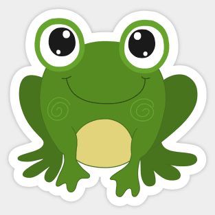 Smiling Frog Sticker